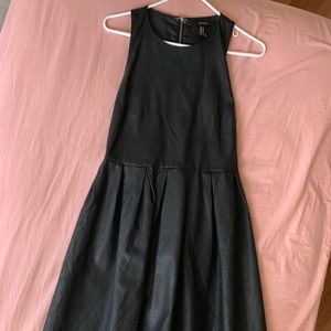 Fake leather dress